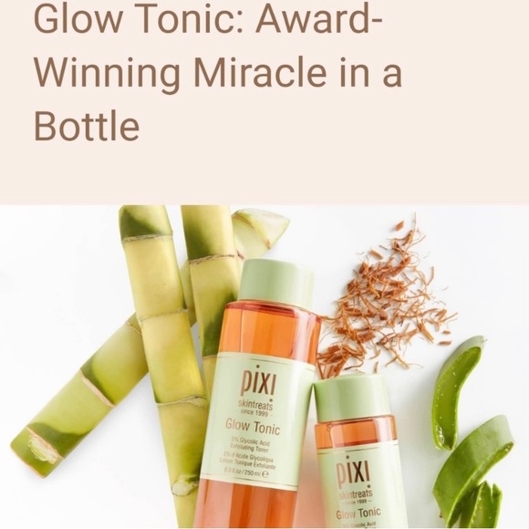 3 x Pixi Skintreats Glow Tonic Exfoliating Toner - 0.5 fl oz ea. NWOB - Picture 3 of 4